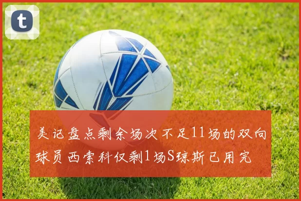 美记盘点剩余场次不足11场的双向球员西索科仅剩1场S琼斯已用完